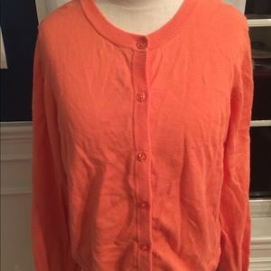 Lands end large orange sweater
